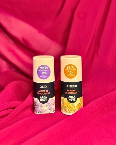 Dezodorant mineralny Amber Arganove roll‑on 50 ml