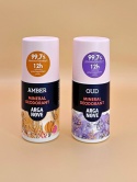 Dezodorant mineralny Amber i OUD  Arganove roll‑on 50 ml