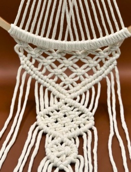 🧵 Makrama Duża na Obręczy – rytuał przestrzeni