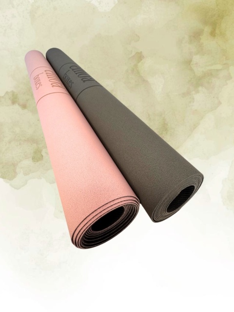 émoa Podróżna Składana Mata do Jogi TPE Różowa