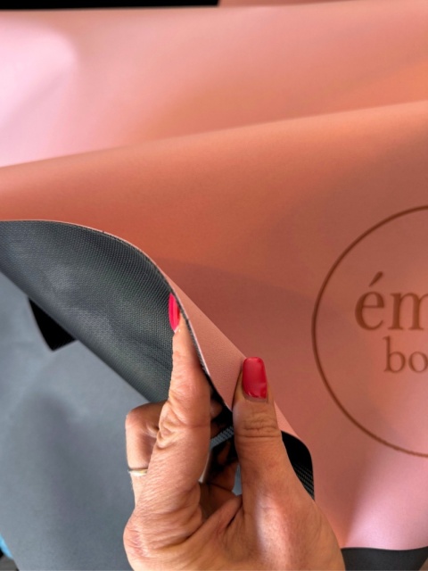 émoa Podróżna Składana Mata do Jogi TPE Różowa