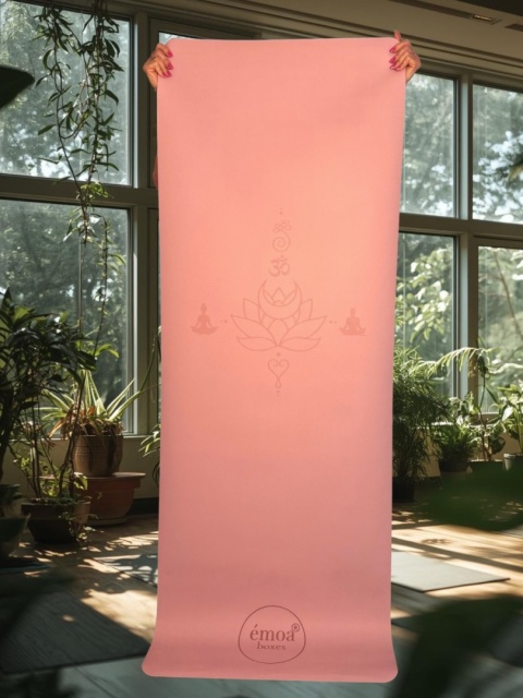 émoa Podróżna Składana Mata do Jogi TPE Czarna