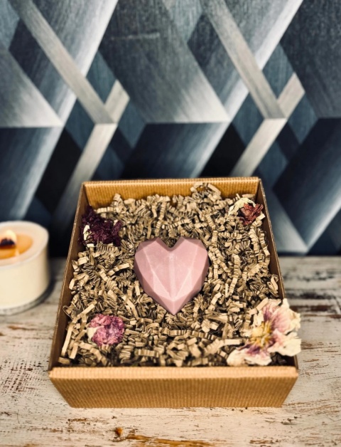 Ręcznie robione mydło w kształcie serca